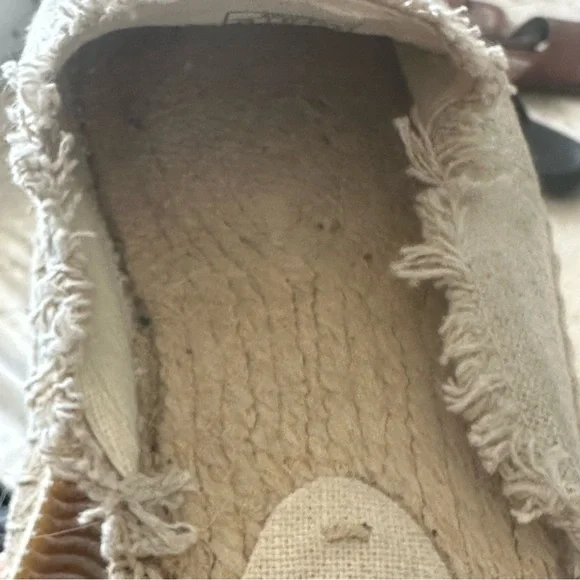 Soludos Vogue Exclusive Beige Rose Espadrille Sandals Mules Size 9.5 - Picture 5 of 11